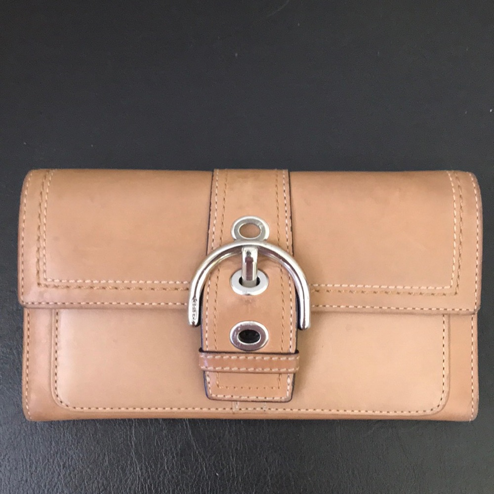 Tan Coach Wallet